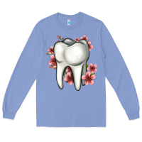 Colony Blue floral tooth Long Sleeve Tee - Jasminsmagicworld
