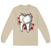 Mushroom floral tooth Long Sleeve Tee - Jasminsmagicworld