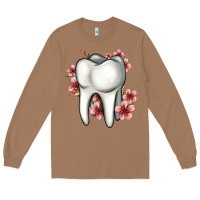 Toasted Coconut floral tooth Long Sleeve Tee - Jasminsmagicworld
