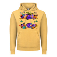 Vintage Mustard halloween nurse pumpkin custom name Vintage Hoodie - NancyCooperArtShop