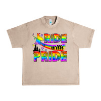French Oak Western LGBTQ+ Ride With Pride Urban Heavy Tee - BundleAndBundleShop