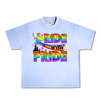 Grape Ice Western LGBTQ+ Ride With Pride Urban Heavy Tee - BundleAndBundleShop