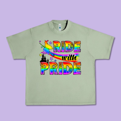 Western Lgbtq+ Ride With Pride Urban Heavy Tee Designed By Bundleandbundleshop