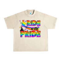 Sandshell Western LGBTQ+ Ride With Pride Urban Heavy Tee - BundleAndBundleShop