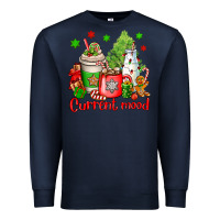 Navy current mood christmas Premium Sweatshirt - OliviaCreatesArt