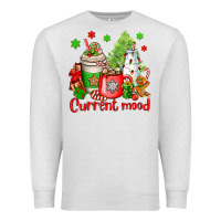 Oatmeal Heather current mood christmas Premium Sweatshirt - OliviaCreatesArt