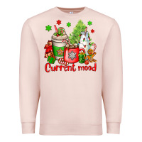 Pale Pink current mood christmas Premium Sweatshirt - OliviaCreatesArt