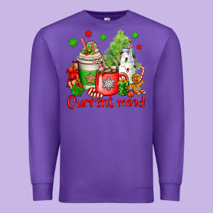 Current Mood Christmas Premium Sweatshirt Designed By Oliviacreatesart