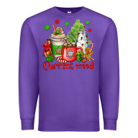 Purple current mood christmas Premium Sweatshirt - OliviaCreatesArt