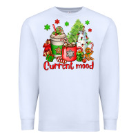White current mood christmas Premium Sweatshirt - OliviaCreatesArt
