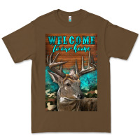 Cacao Western Buck Deer Garden Premium Tee - LillyAllenDesigns