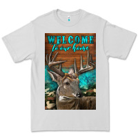 Dove Grey Western Buck Deer Garden Premium Tee - LillyAllenDesigns