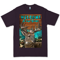 Plum Western Buck Deer Garden Premium Tee - LillyAllenDesigns