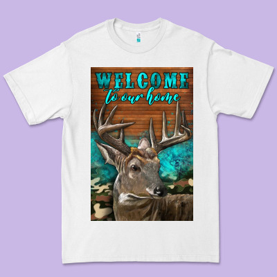 Western Buck Deer Garden Premium Tee Designed By Lillyallendesigns
