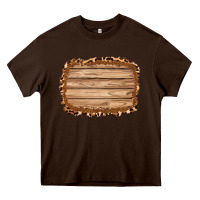 Chocolate Brown wood leopard and shimmer background 3200x2400 Heavy Core Tee - AdoDesignShop