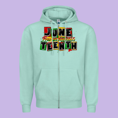 Juneteenth Freeish Since 1865 Zipper Hoodie Designed By Cowgirlartshop