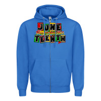 True Royal juneteenth freeish since 1865 Zipper Hoodie - CowGirlArtShop