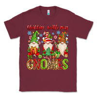 Burgundy chillin with my gnomies Classic Tee - MaliasSmallBusiness
