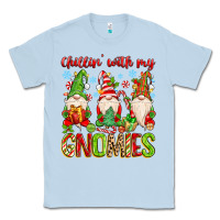 Dusty Blue chillin with my gnomies Classic Tee - MaliasSmallBusiness