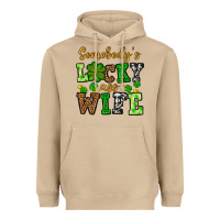 Mushroom St. Patrick's Somebody’s lucky ass wife Heavyweight Hoodie - OliviaCreatesArt