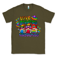 Army Green love gnome no bounds Classic Tee - CowhideDigitalArt