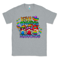 Heather Grey love gnome no bounds Classic Tee - CowhideDigitalArt