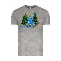 Cloud Rock Hannukah Christmas trees Vintage Tee - NancyCooperArtShop