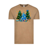 Vintage Coffee Hannukah Christmas trees Vintage Tee - NancyCooperArtShop