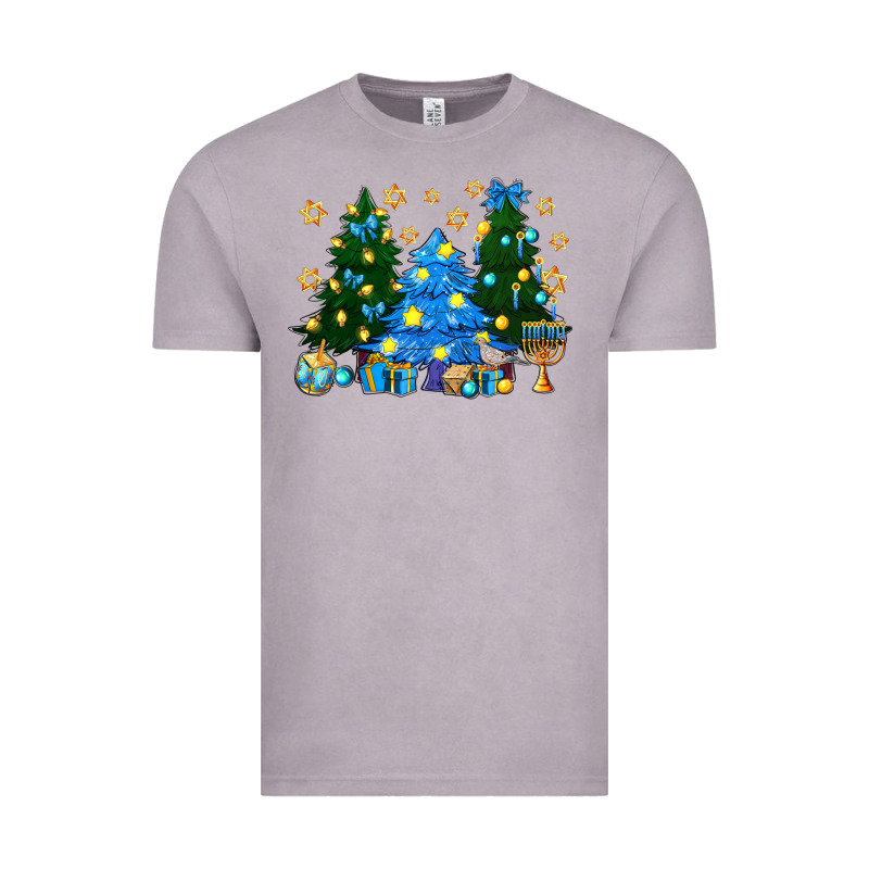 Hannukah Christmas Trees Vintage Tee by NancyCooperArtShop | Teevron