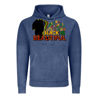 Vintage Denim black is beautiful Vintage Hoodie - NancyCooperArtShop