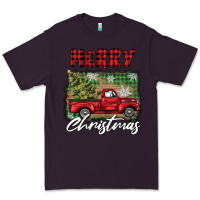 Plum merry christmas truck Premium Tee - BarkalooDesign