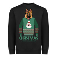 Black German shepherd dog Christmas Heavyweight Sweatshirt - Bettercallsaul