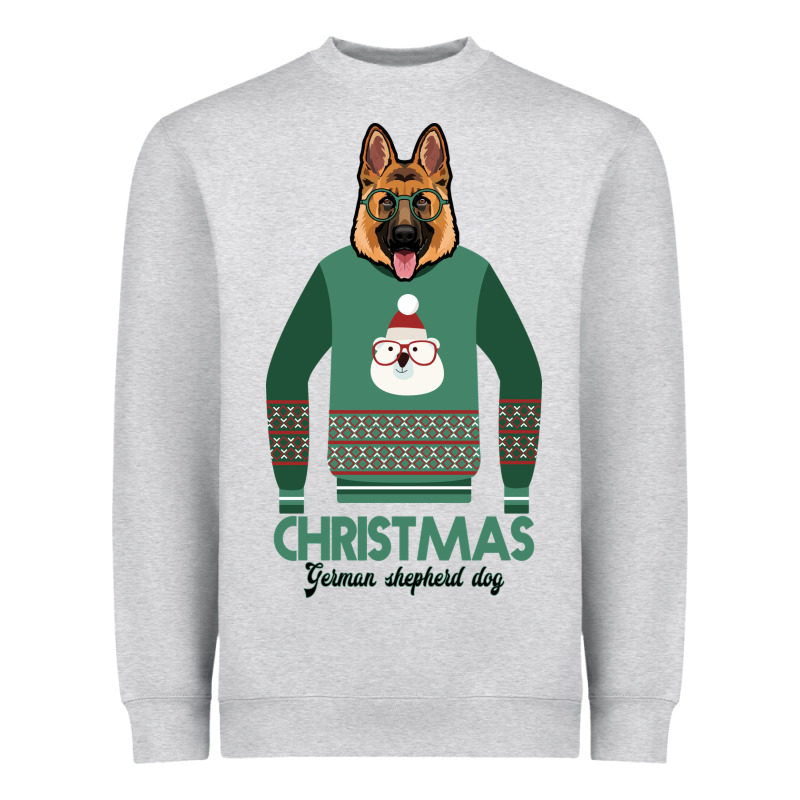 German Shepherd Dog Christmas Heavyweight Sweatshirt by Bettercallsaul | Teevron