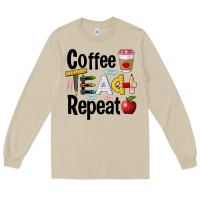 Mushroom coffee teach repeat Long Sleeve Tee - BarkalooDesign