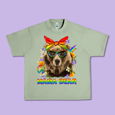 Mama Bear Pride Lgbtq+ Urban Heavy Tee Designed By Bundleandbundleshop