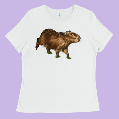 Capybara Ladies Tee Designed By Lillyallendesigns