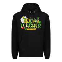 Black lucky teacher St. Patrick's Day Premium Hoodie - HowdyJamesFarm