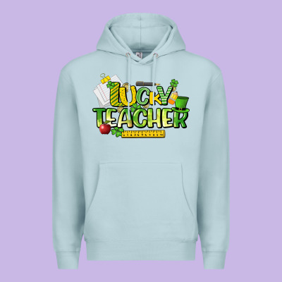 Lucky Teacher St. Patrick's Day Premium Hoodie Designed By Howdyjamesfarm