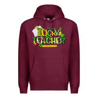 Burgundy lucky teacher St. Patrick's Day Premium Hoodie - HowdyJamesFarm