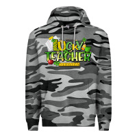 Slate Camo lucky teacher St. Patrick's Day Premium Hoodie - HowdyJamesFarm