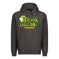 Smoke lucky teacher St. Patrick's Day Premium Hoodie - HowdyJamesFarm