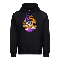 Black Hallowen Teardrop Urban Hoodie - LillyAllenDesigns