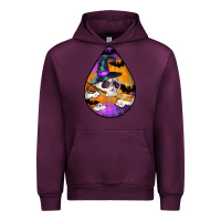 Mauve Wine Hallowen Teardrop Urban Hoodie - LillyAllenDesigns