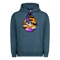 Pigment Midnight Navy Hallowen Teardrop Urban Hoodie - LillyAllenDesigns