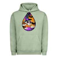 Pigment Oil Green Hallowen Teardrop Urban Hoodie - LillyAllenDesigns