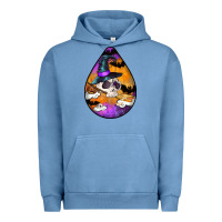 Pigment Pebble Blue Hallowen Teardrop Urban Hoodie - LillyAllenDesigns
