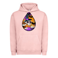 Pigment Salmon Hallowen Teardrop Urban Hoodie - LillyAllenDesigns