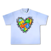 Grape Ice autism heart Urban Heavy Tee - JahusDesignShop