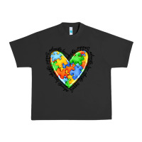 Pigment Black autism heart Urban Heavy Tee - JahusDesignShop