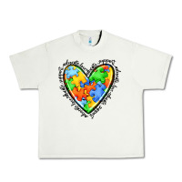 Pistachio autism heart Urban Heavy Tee - JahusDesignShop